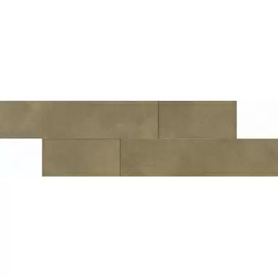 Apavisa Aluminium 8431940350092 Gold Spazzolato Mosaico Brick 58.5x19