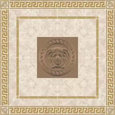 Versace Meteorite 47323 Rosone Lappato Miele Oro 120x120