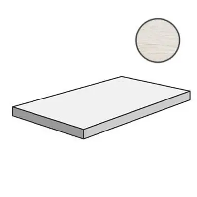 Sant Agostino Primewood CSAGASPI12 Ang Grad 120 Sx White 33x120