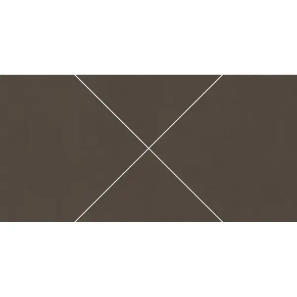 Living Ceramics Cava LV12048 Brown Pattern 2 45B 45x90 - керамическая плитка и керамогранит