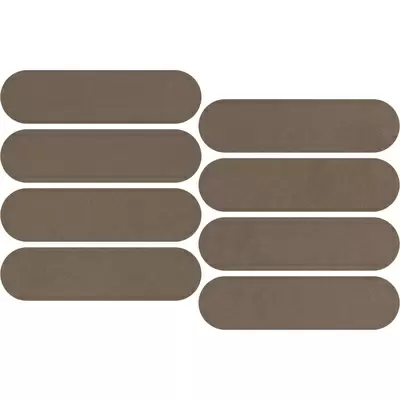 Impronta italgraniti Nuances NU08MOV Marrone Mosaico Ovale Strideup 19.5x37