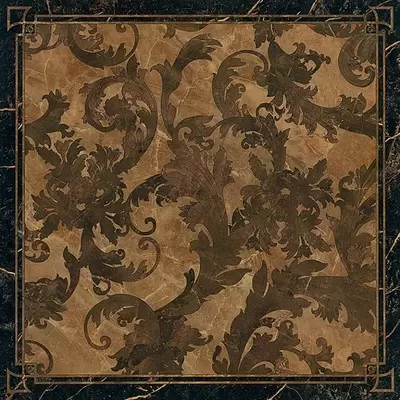 Versace Marble 240073 Cassettone Foglia Nero 58.5x58.5