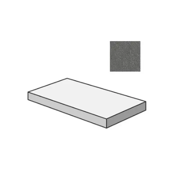 Sant Agostino Waystone CSAGASWD12 Gradone Angolare Sx Dark 33x120