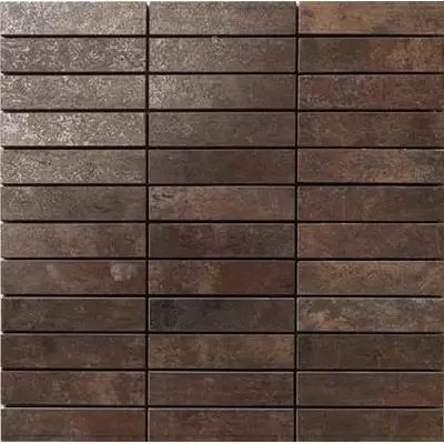 Apavisa Metal 8431940076183 Titanium Lappato Mosaic 2.5x10 29.75x29.75