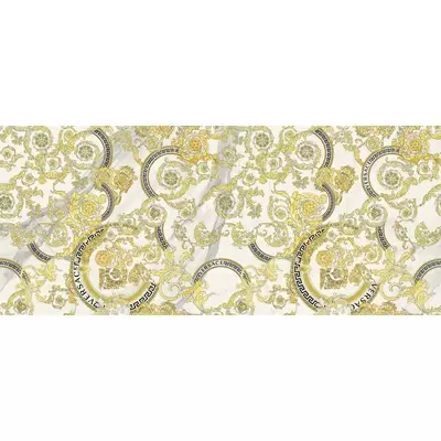 Versace Maximvs 63143 Megabarocco Bianco-Nero-Oro 120x278