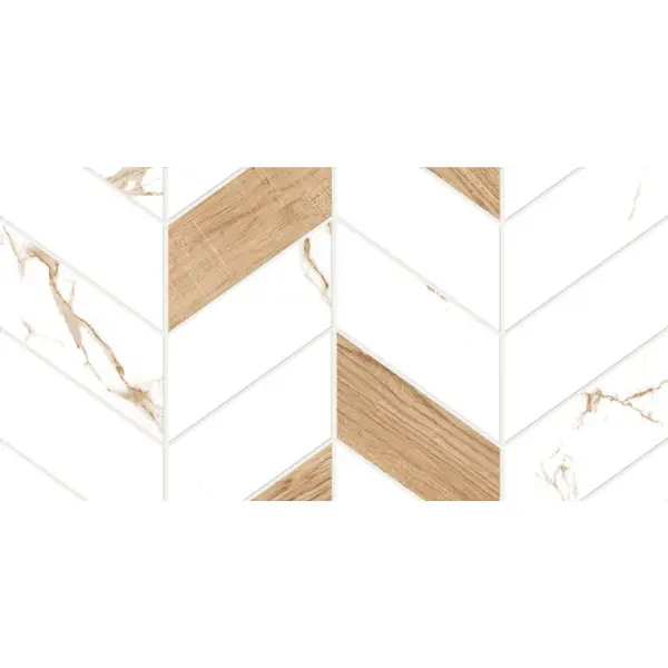 GlobalTile Marmaris GT128VG Белый геометрия 25x50