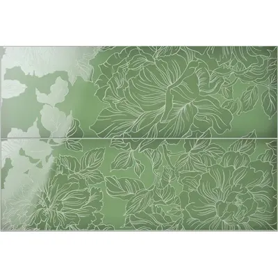 Iris Ceramica Slide 835006 Flowers Emerald 40x60