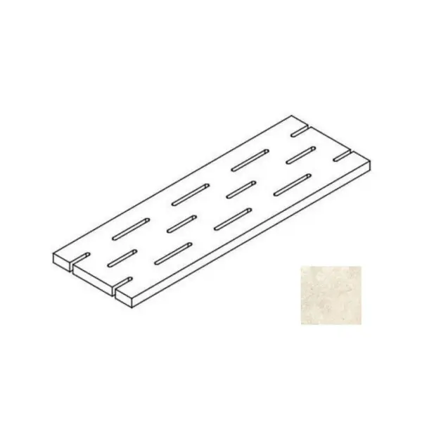 Impronta italgraniti I Travertini TR02GG6 Griglia Bianco Cross Cut 14x60