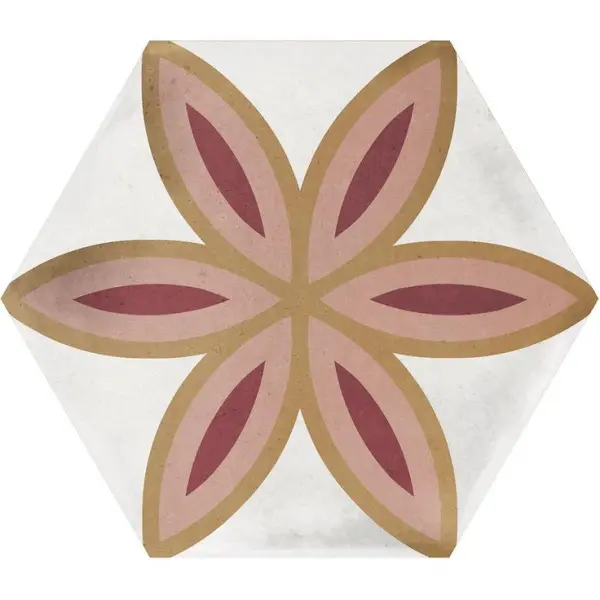 La Fabbrica Ceramiche Small 180253 Esagono Trend Ocher 10,7x12,4