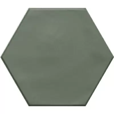 Ribesalbes Geometry Hex Green Matt 15x17.3
