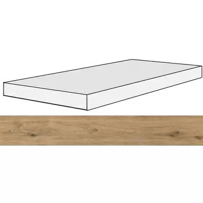 Rex Ceramiche Planches 756110 Noisette Angolo Gradino SX 40x120