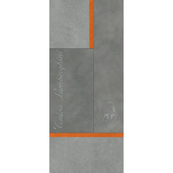 Tonino Lamborghini Korium 167564 Grey Orange Square Logo 120x280 - керамическая плитка и керамогранит