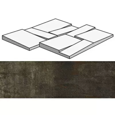 Rex Ceramiche Matieres 755947 Barriq Mod Muretto 3D 30x30
