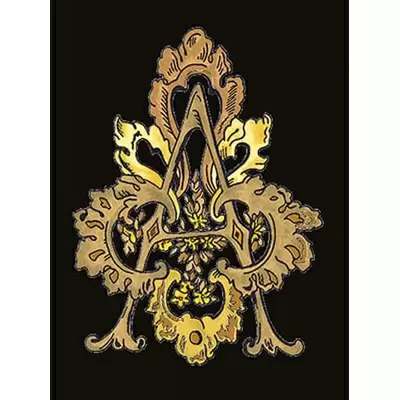 Versace Alphabet 48970 Lettera Nera A 14,5x19,4