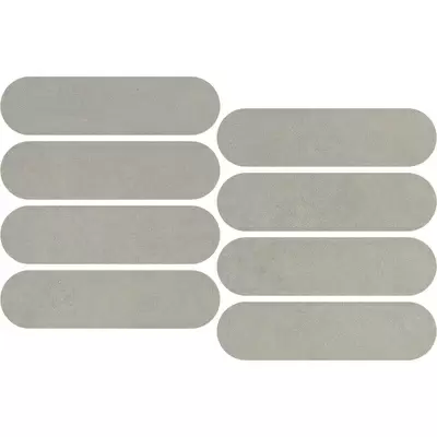 Impronta italgraniti Nuances NU02MOV Grigio Mosaico Ovale Strideup 19.5x37