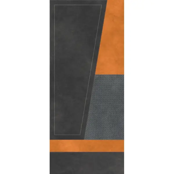 Tonino Lamborghini Korium 167524 Anthracite Orange Diagonal A 120x280 - керамическая плитка и керамогранит