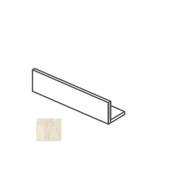 Impronta italgraniti I Travertini TR01BR2 Bordo L Bianco Vein Cut 20x120