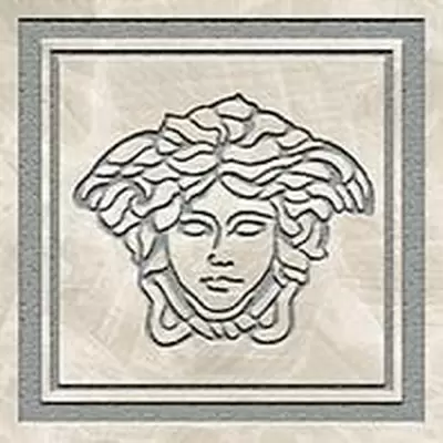 Versace Meteorite 47303 Firma Medusa Lappato Bianco/Platino 9,8x9,8