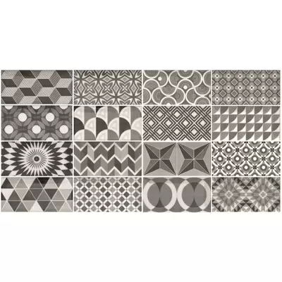 Equipe Metro 21396 Patchwork B&W (Микс из 16-ти) 7.5x15