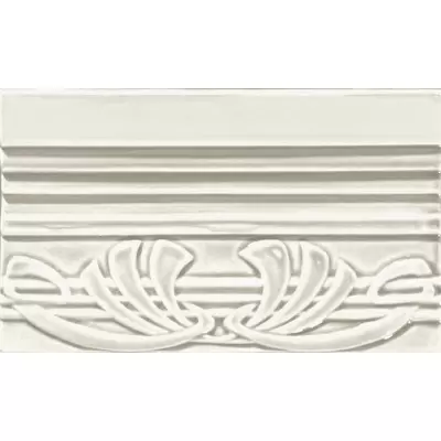 Ceramiche Grazia Epoque TED5 Terminale Deco Bianco Craquele 12x20