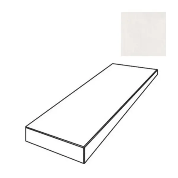 ABK Poetry Net 0018024 Angolare Top Sx Milk Nat 32x120 - керамическая плитка и керамогранит