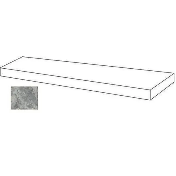 Atlas Concorde Russia Forte Dei Marmi Quark 620070002751 Persian Grey Scalino Angolare Dx 33x60