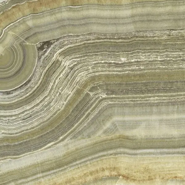 Ariostea Ultra Onici UO6SK75558 Green onyx vein cut Silky 6mm 75x75
