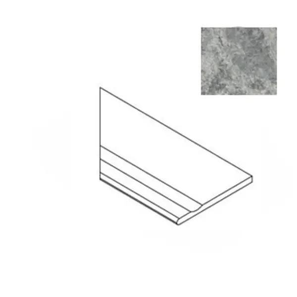 Atlas Concorde Russia Forte Dei Marmi Quark 620090001088 Persian Grey Bordo Pisc Sx 20x60