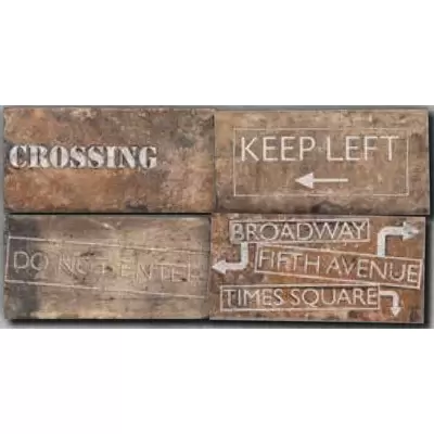 Serenissima Cir New York Road Signs Mix Chelsea 10x20