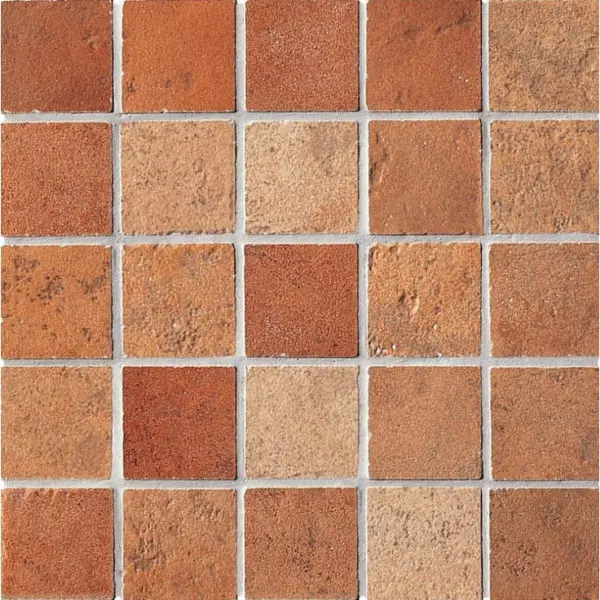 ABK Petraia A8525UM Quadretti Ocra Cotto Rosso 33,3x33,3 - керамическая плитка и керамогранит