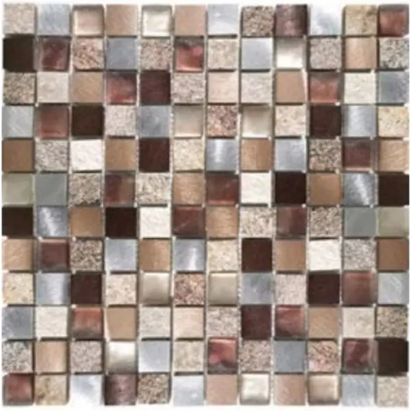 Moreroom Stone Mashup AG186 Glass Stone Aluminum Copper 29,8x29,8