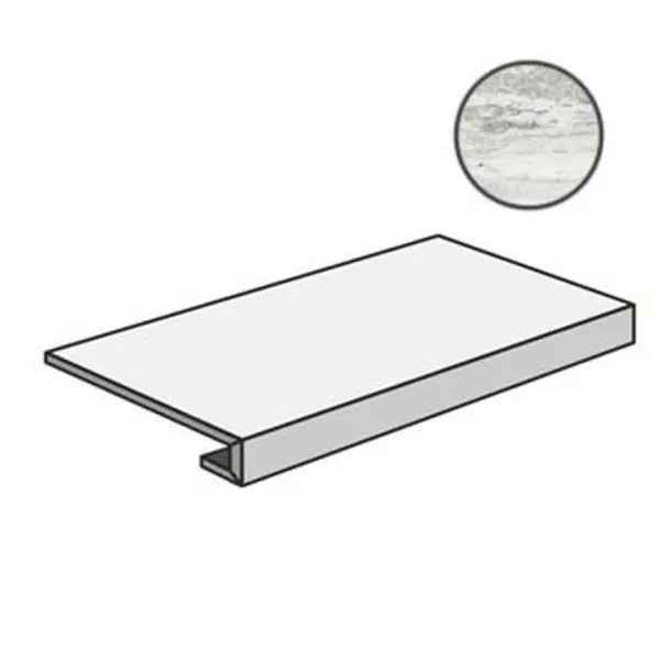 Sant Agostino Tipos CSAGRTWH12 Gradone White 33x120