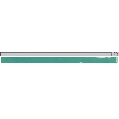 WOW Mestizaje / Zellige 130776 Rounded Edge Turques 1,1x12,5