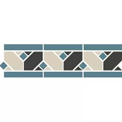 TopCer York Blue Border 42.2x12.2