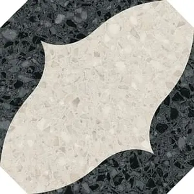 Vives Niza Octogono Cerbere Negro 20x20