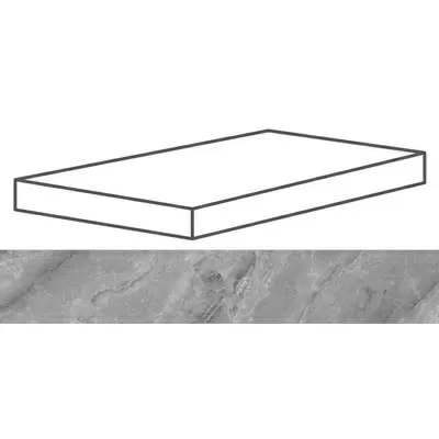Cerdomus Supreme Angolo Sn Grad.C.Retta Grey Grip 33x120