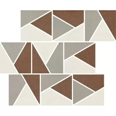 Impronta italgraniti Nuances NU00MTGC2 Mosaico Triangoli Mix Caldo 2 Strideup 30x30