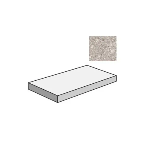 Sant Agostino Vita CSAGDPIM12 Gradone Angolare Dx Pietra 33x120