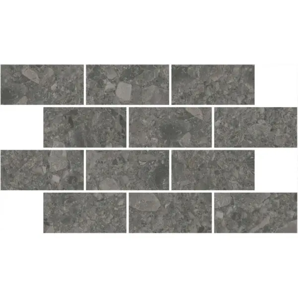 Kerama Marazzi Чеппо ди Гре DD606220\MM Мозаичный Антрацит Матовый Обрезной 20x34,6