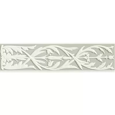Ceramiche Grazia Ermideco HER77 Ermitage Decorato Bianco Fumo Matt 20x80