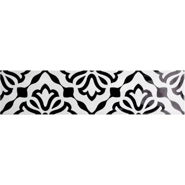 Quintessenza Ceramiche Genesi26 Antracite Lucido Deco 6,5x26,6
