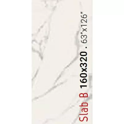 Ava Marmi Statuario Splendente 87011 Slab B Lappato Rettificato 160x320