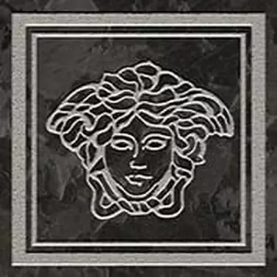 Versace Meteorite 47301 Firma Medusa Lappato Nero/Platino 9,8x9,8