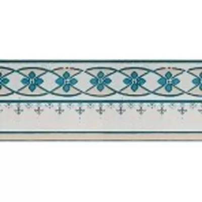 Impronta italgraniti Creta D Wall CD0172 Stencil Aqua 30.5x72.5