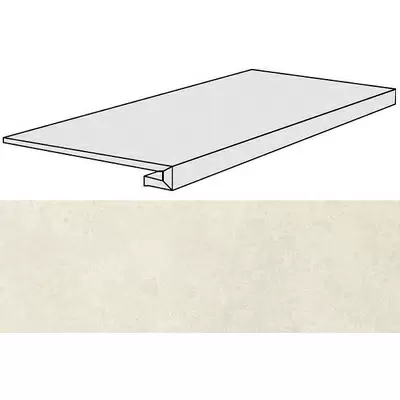 Rex Ceramiche Pietra Del Nord 736308 Bianco Nat. Gradino 60x33
