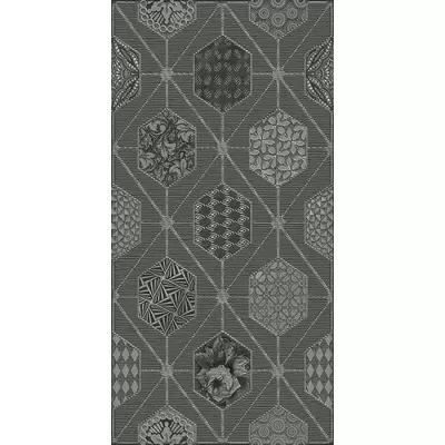 Azori Devore Gris Geometria 31.5x63