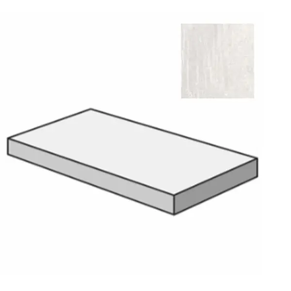 Sant Agostino Dripart CSAGSDTT12 Gradone Angolare Sx Titanium 33x120
