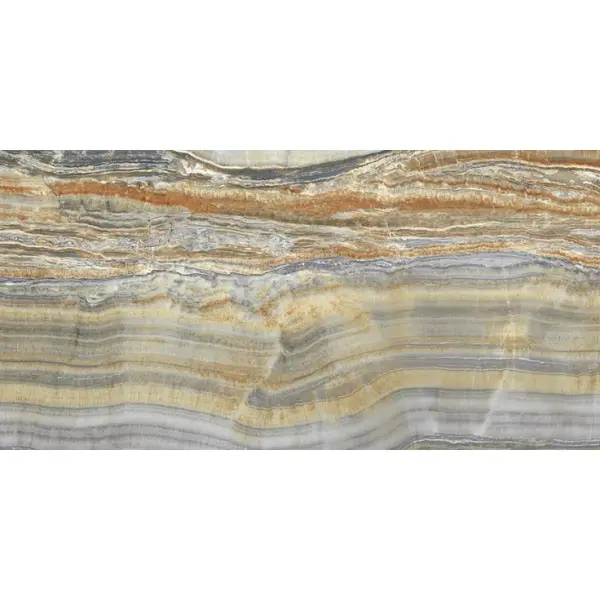Ariostea Ultra Onici UO6L37557 Grey Onyx Vein Cut Polished 6mm 37,5x75