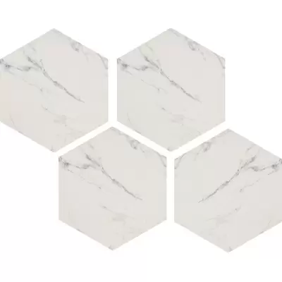 Casalgrande Padana Marmoker 2236117 Esagoni Statuario Grigio Lucido 21,5x25