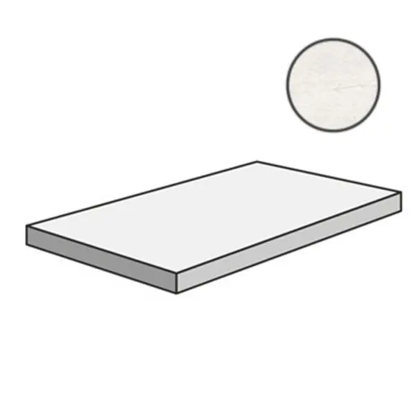 Sant Agostino Timewood CSAGASTI12 Ang Gradino Sx White 33x120